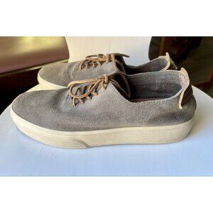 Frye Men's Sz 11 Beacon Low Lace Sneaker Gray Suede Shoes Sneakers